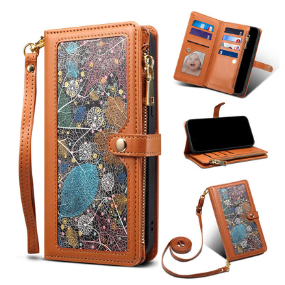 Multi-function 8 Card Slots Astral Galaxy A04 Case with Hand Strap