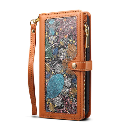 Multi-function 8 Card Slots Astral Galaxy A25 Case with Hand Strap