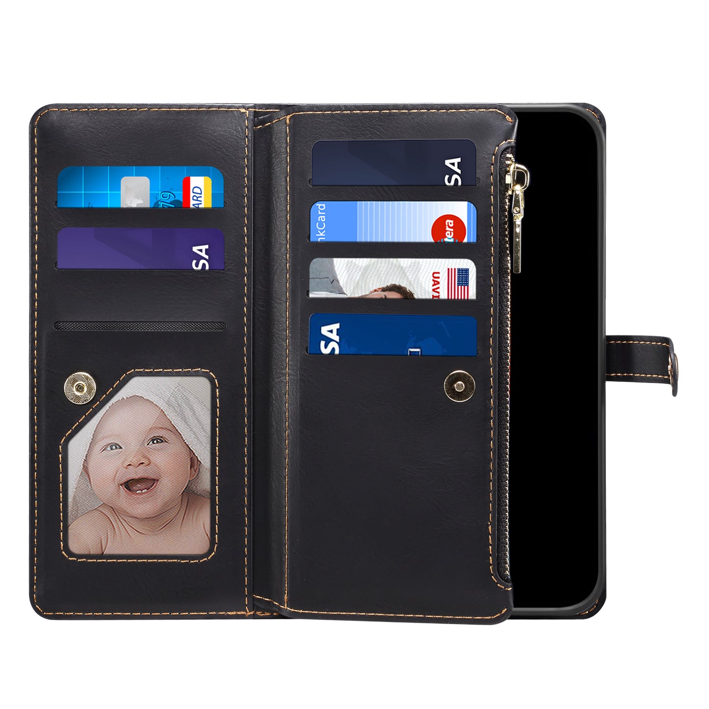 Multi-function 8 Card Slots Astral Galaxy A42 Case with Hand Strap