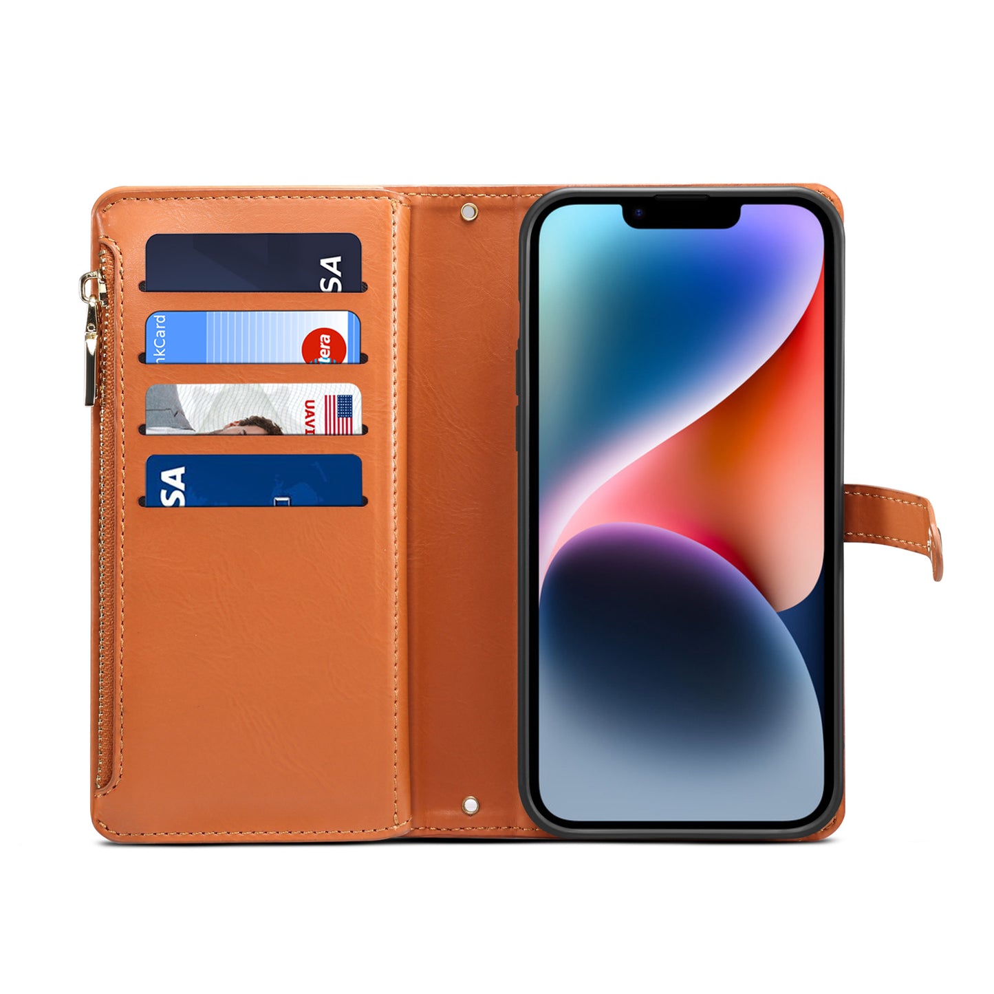 Multi-function 8 Card Slots Astral iPhone 11 Case with Hand Strap