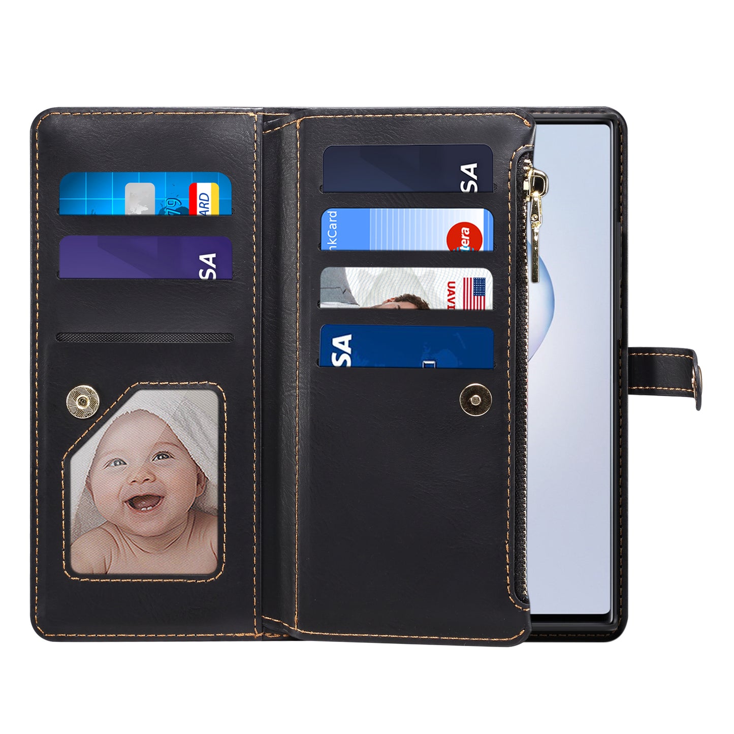 Multi-function 8 Card Slots Astral Galaxy Note20 Ultra Case Hand Strap