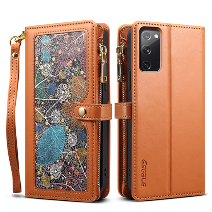 Multi-function 8 Card Slots Astral Galaxy S20 FE Case with Hand Strap