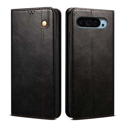 Oil Wax Leather Wallet Stand Google Pixel 9 Pro XL Case Magnetic Slim