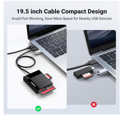 External 4-in-1 Type-C Memory Card Reader Adapter