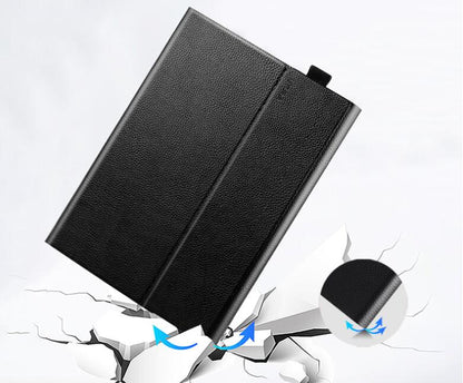 Business Genuine Leather Microsoft Surface Pro 6 Case Book Stand