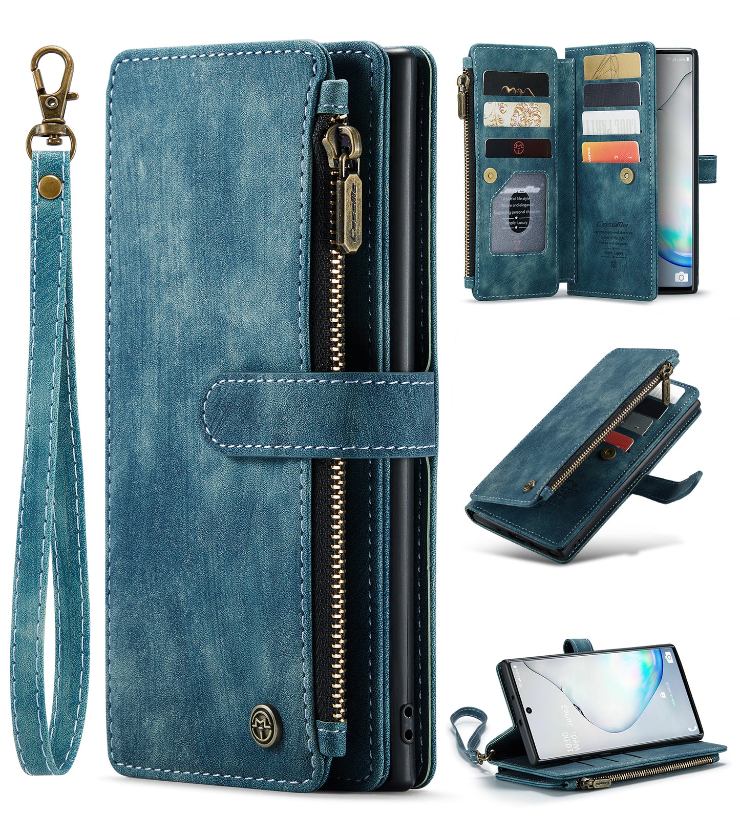 Multi-card Hand Strap Samsung Galaxy Note10 Case Double Fold Stand