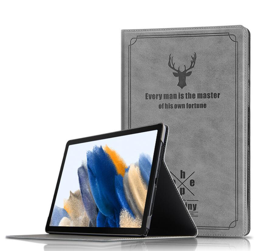 Destiny Imitation Deer Leather Samsung Galaxy Tab A8 Case Folio Stand