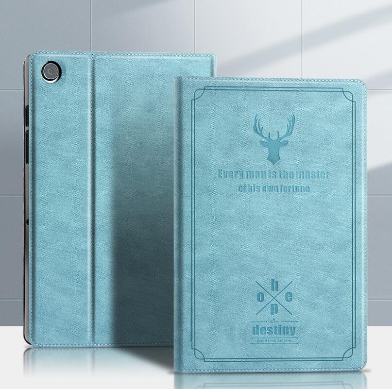 Destiny Imitation Deer Leather Samsung Galaxy Tab A8 Case Folio Stand