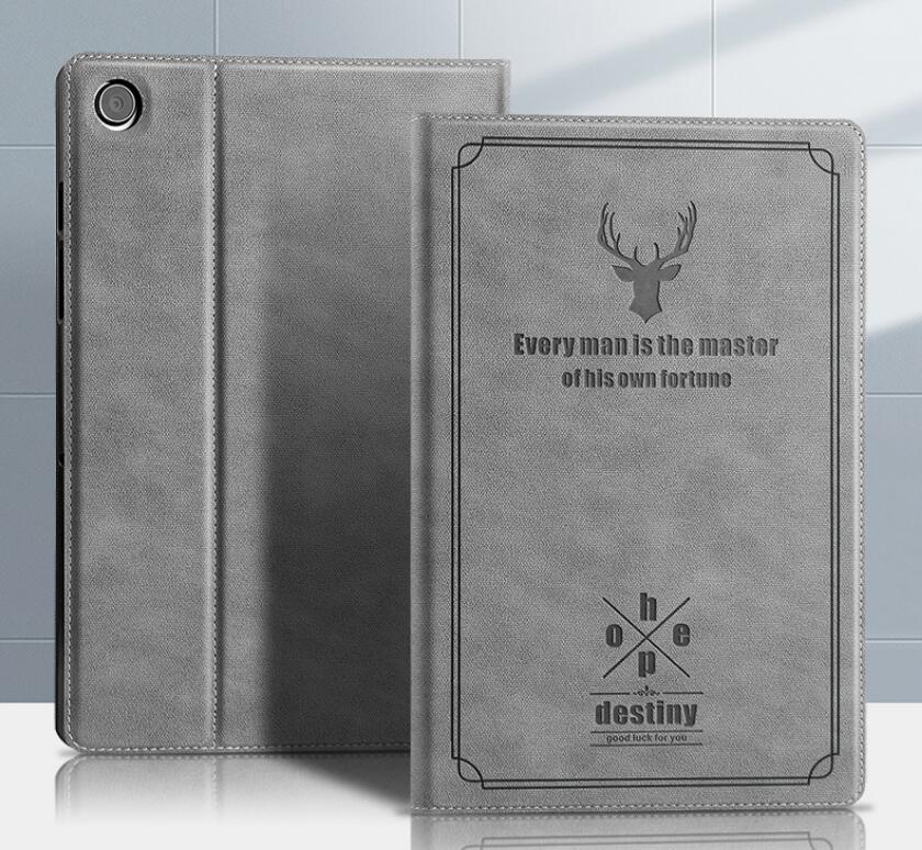 Destiny Imitation Deer Leather Samsung Galaxy Tab A8 Case Folio Stand