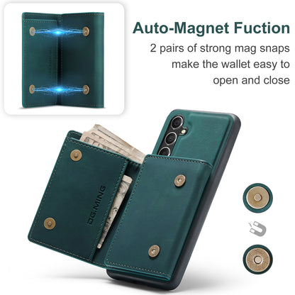 Retro Detachable Fold Wallet Galaxy A55 Case Magnetic Clip