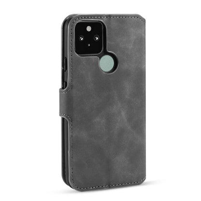 Retro Leather Edge Google Pixel 5 Case with Hand Strap