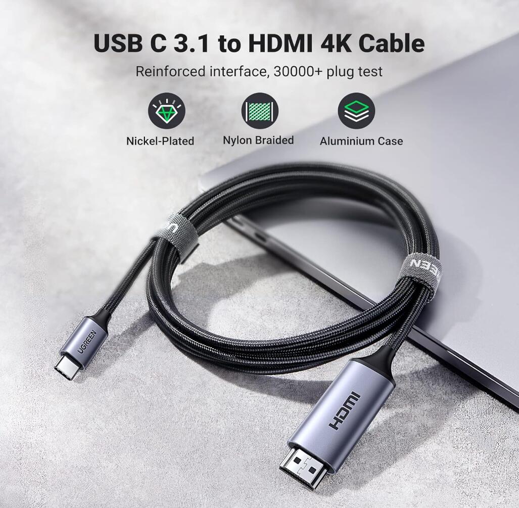 USB-C to HDMI Cable Adapter Superior Stability 4K