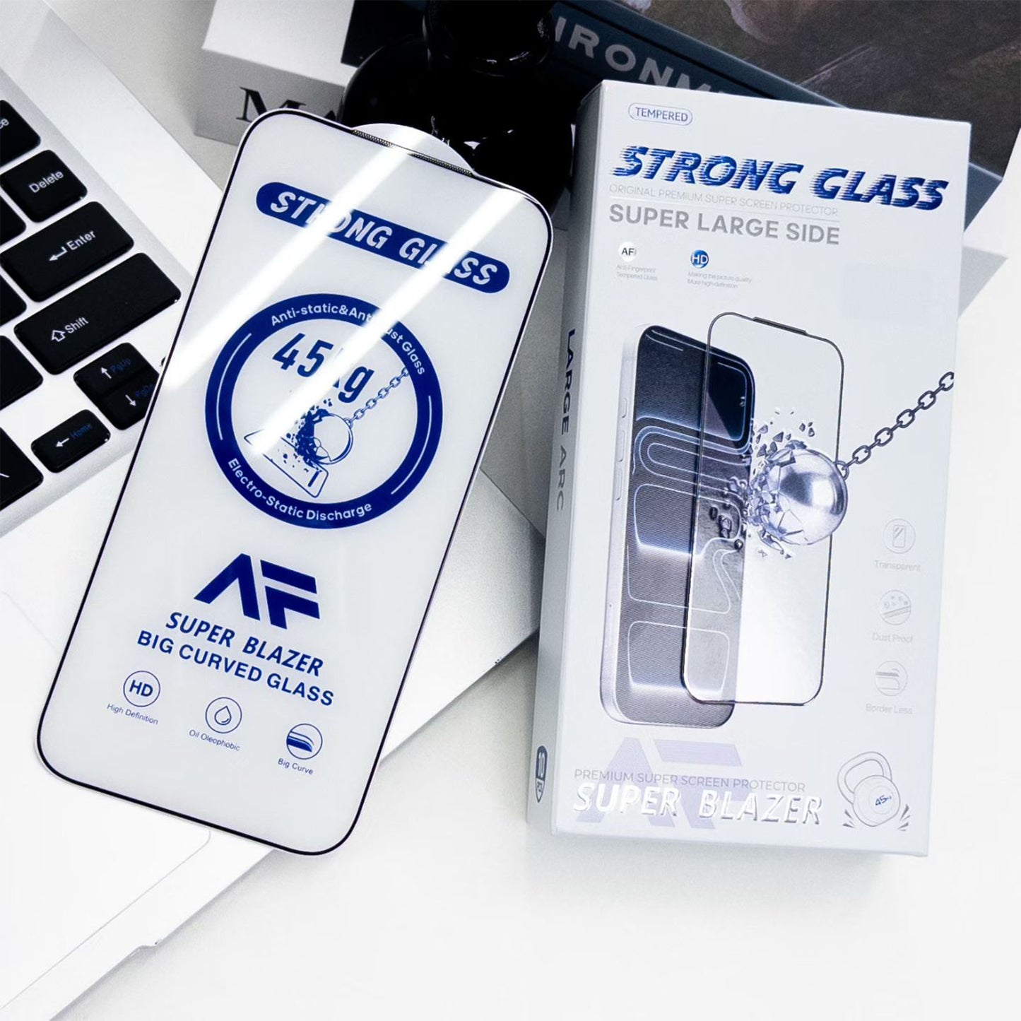 Ultramarine Technology Heavy-Duty HD Clear iPhone Screen Protector 45KG Edge Pressure