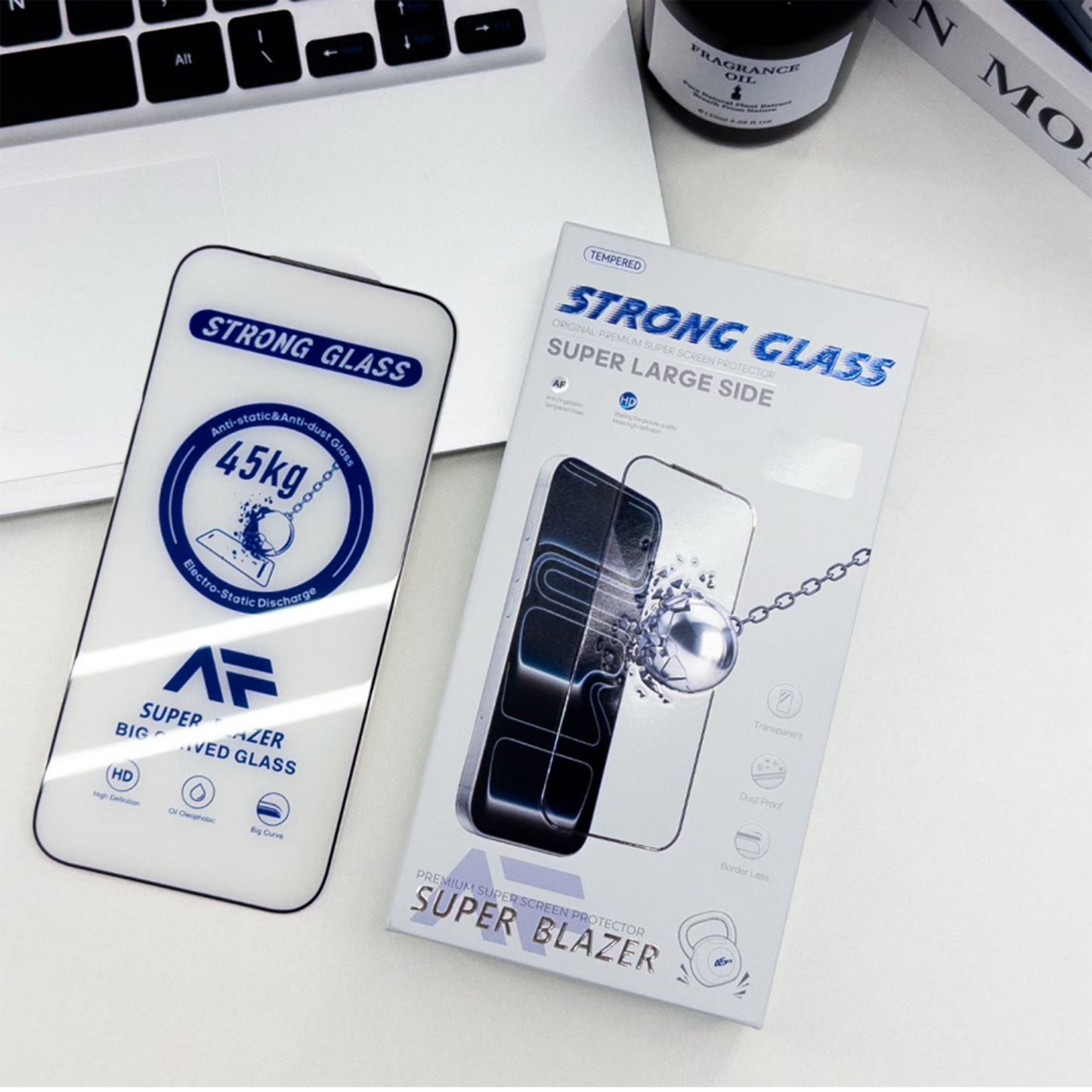 Ultramarine Technology Heavy-Duty HD Clear iPhone Screen Protector 45KG Edge Pressure