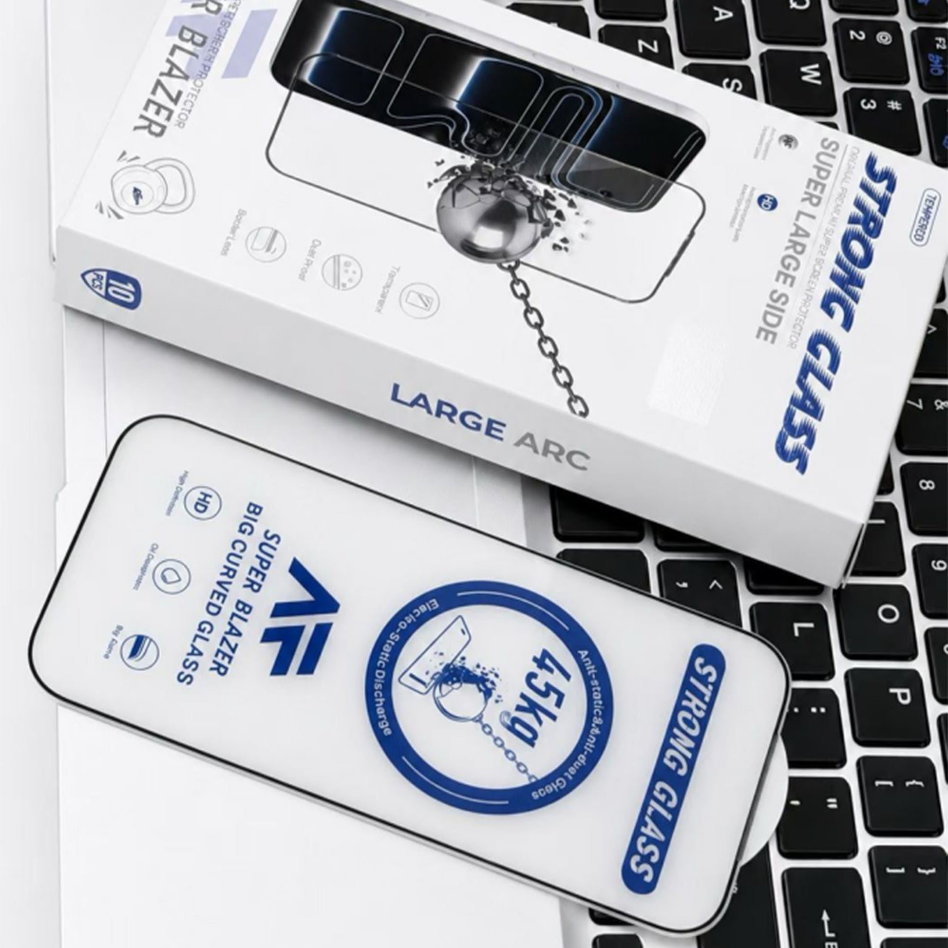 Ultramarine Technology Heavy-Duty HD Clear iPhone Screen Protector 45KG Edge Pressure
