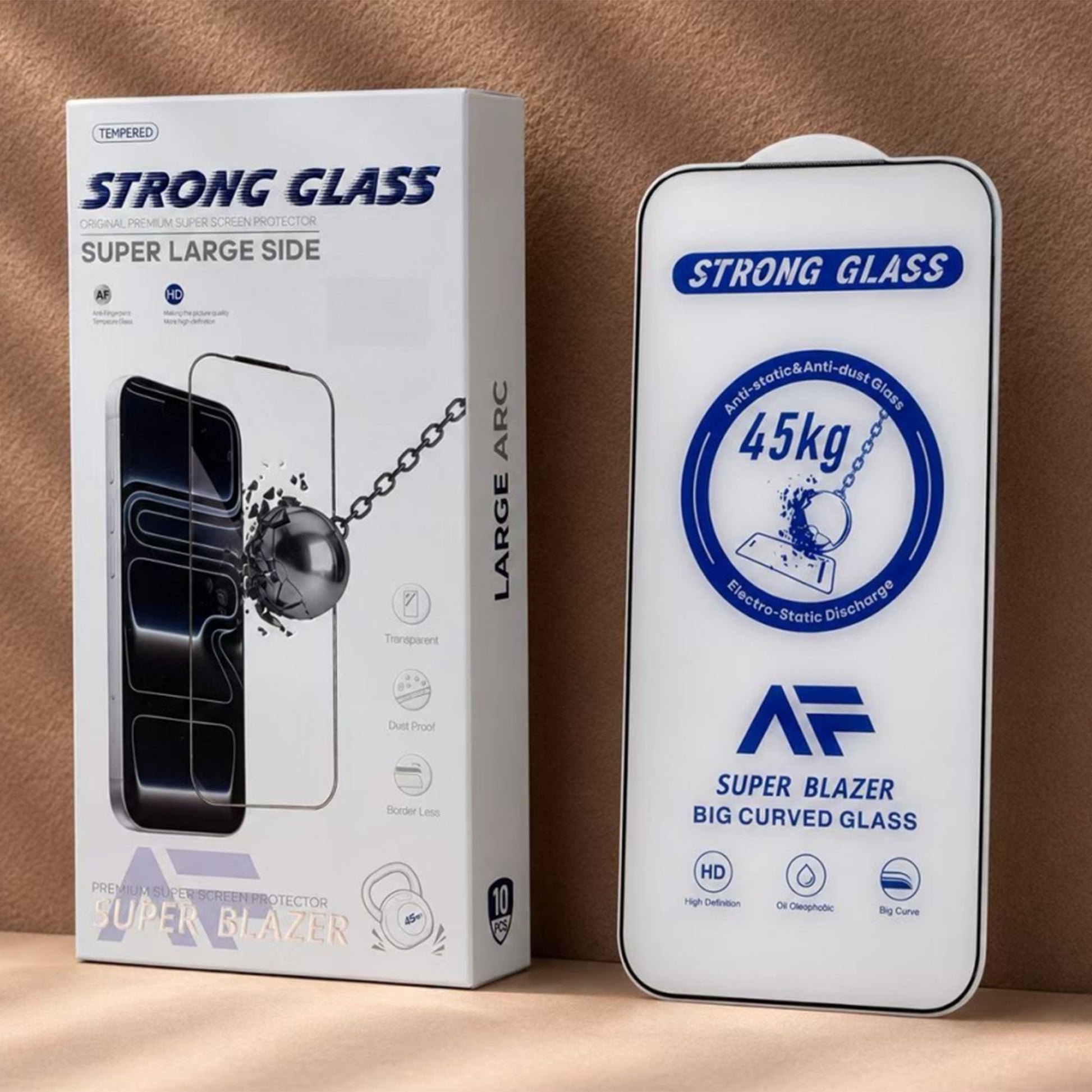 Ultramarine Technology Heavy-Duty HD Clear iPhone Screen Protector 45KG Edge Pressure