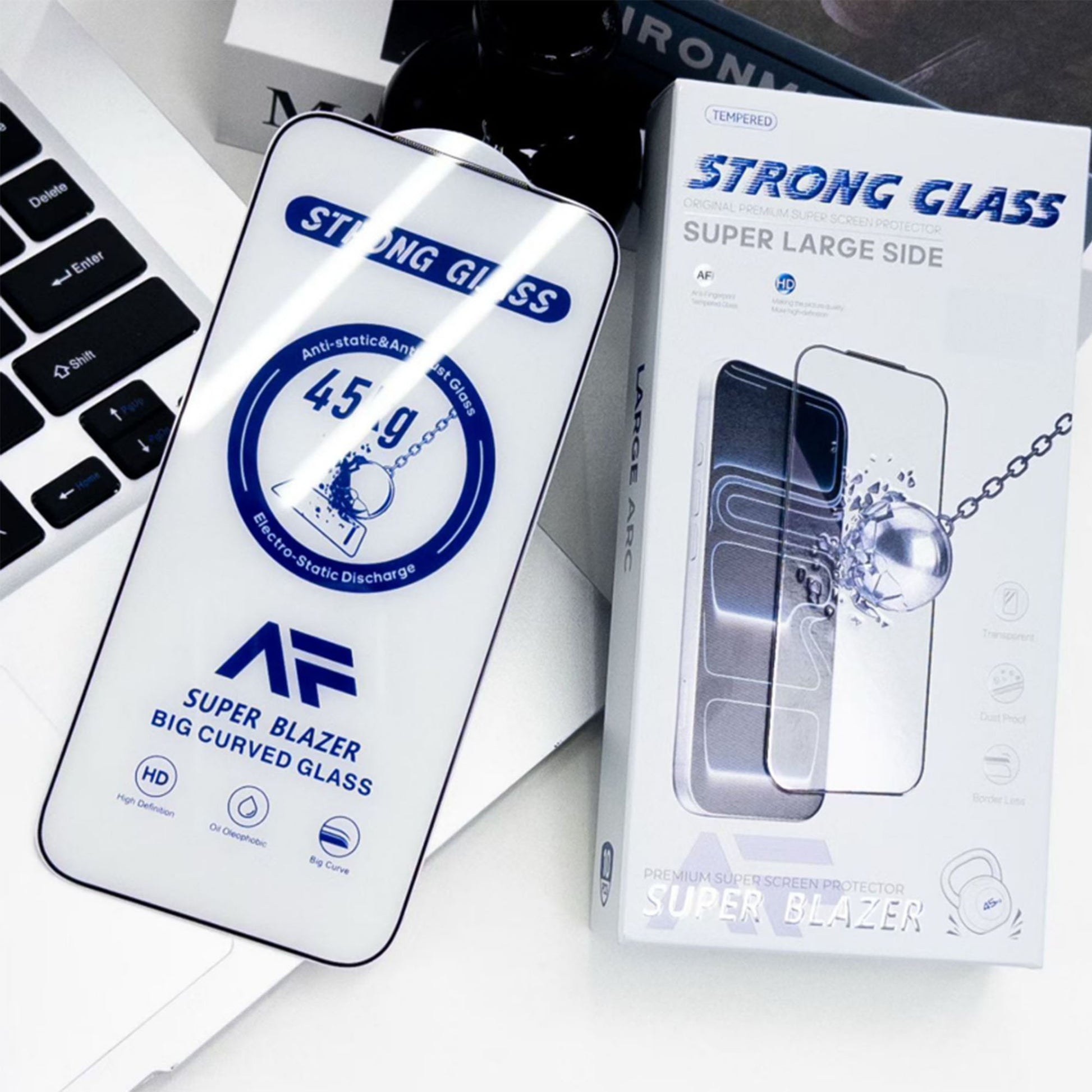 Ultramarine Technology Heavy-Duty HD Clear iPhone Screen Protector 45KG Edge Pressure
