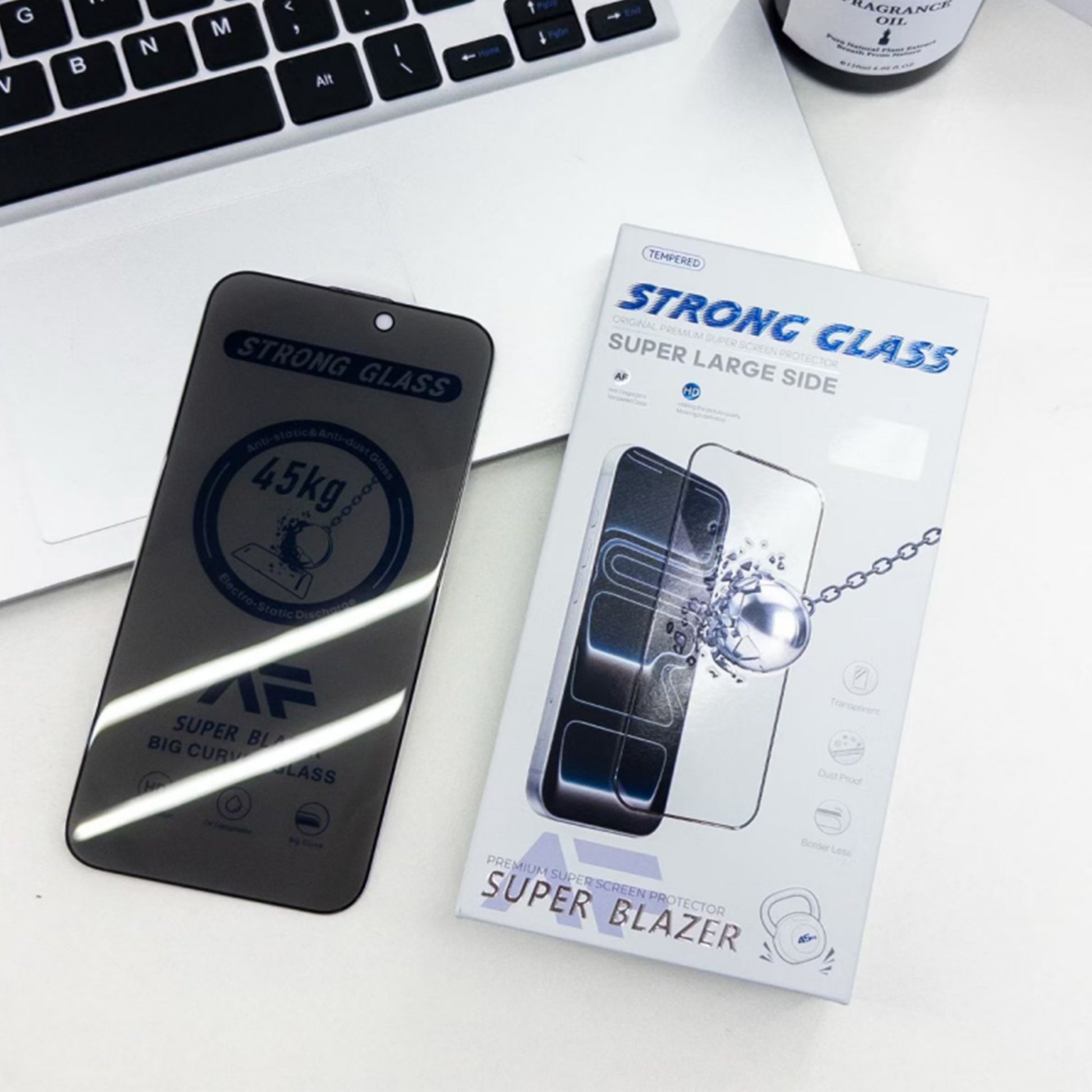 Ultramarine Technology Heavy-Duty Privacy iPhone Screen Protector 45KG Edge Pressure
