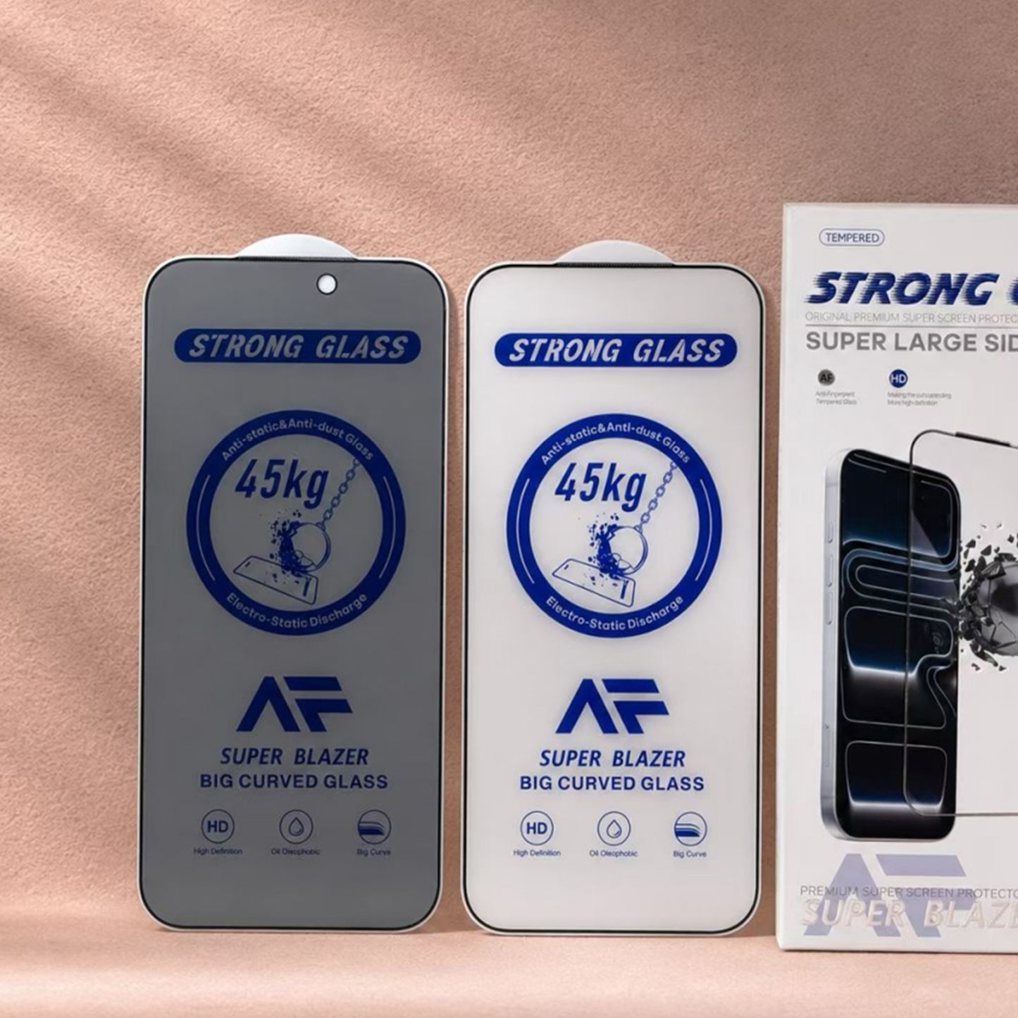 Ultramarine Technology Heavy-Duty Privacy iPhone Screen Protector 45KG Edge Pressure
