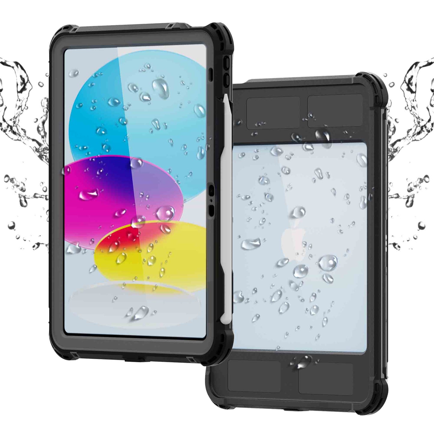 Ultramarine Technology Heavy-Duty Waterproof Tablet Case with 360° Rotating Hand Strap - iPad 10