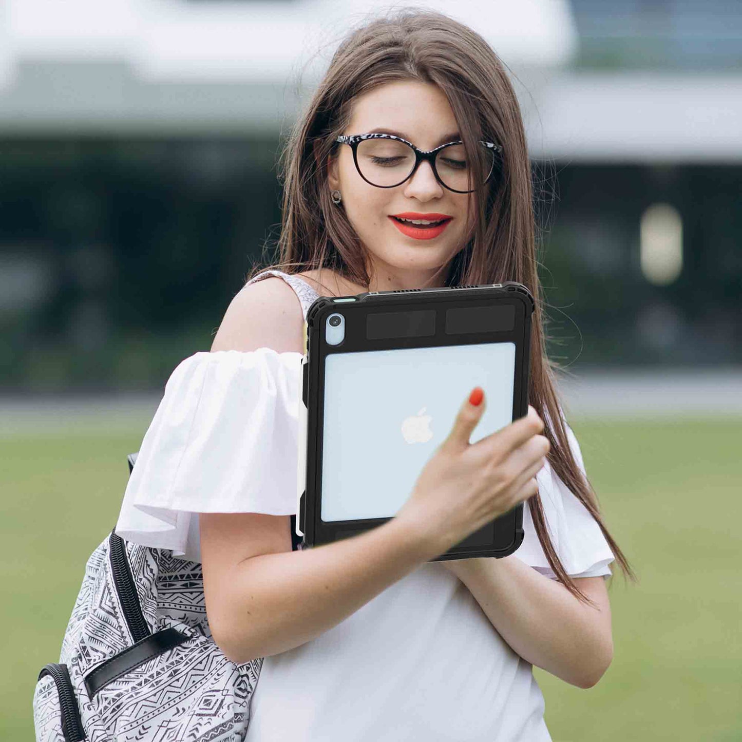 Ultramarine Technology Heavy-Duty Waterproof Tablet Case with 360° Rotating Hand Strap - iPad 10