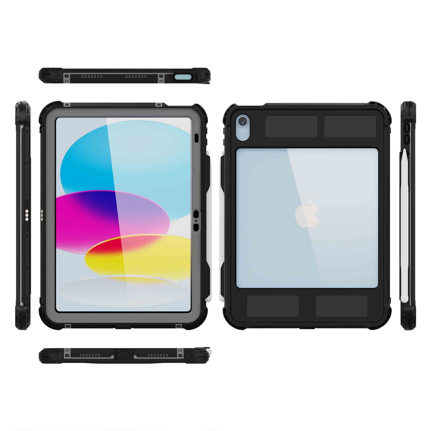 Ultramarine Technology Heavy-Duty Waterproof Tablet Case with 360° Rotating Hand Strap - iPad 10