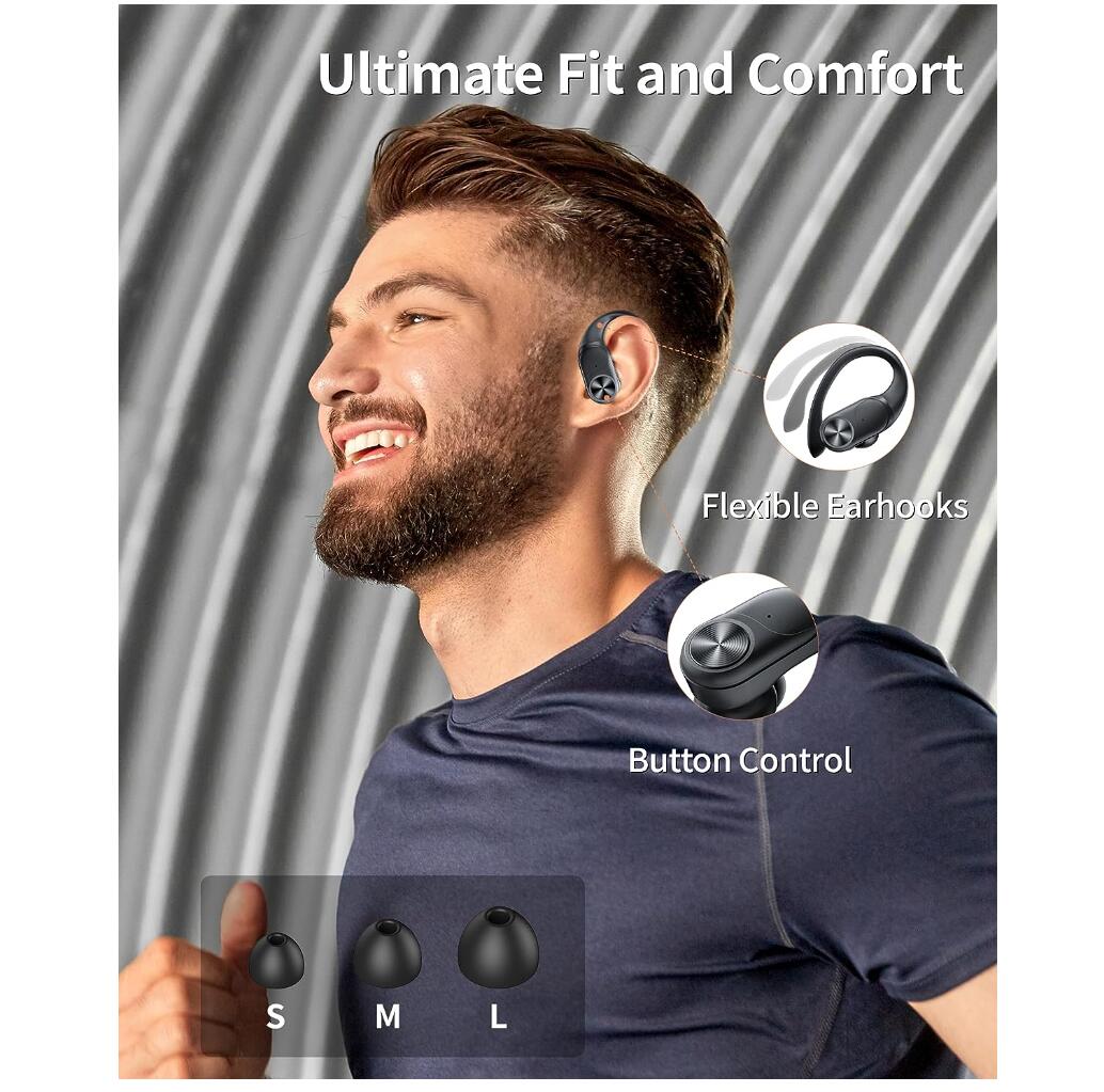 Hi-Fi Bluetooth Wireless Earbuds 80Hrs Playtime IPX7 Waterproof