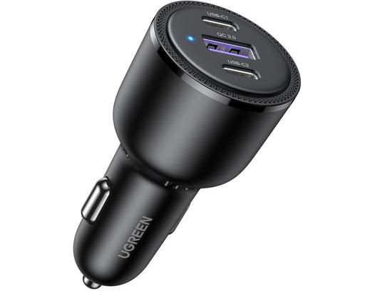 Hi-Power Fast Charging 69W USB-C Car Charger 3-Port