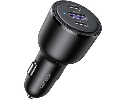 Hi-Power Fast Charging 69W USB-C Car Charger 3-Port