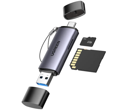 Intergrated 2-in-1 Micro SD Card Reader Adapter