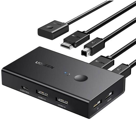 KVM HDMI USB Splitter 5-Ports 4K 3D CEC HDR