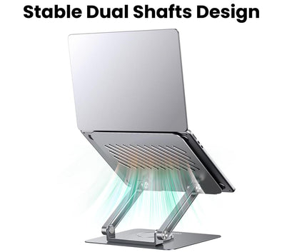 Laptop Stand Desk 360 Aluminum Rotating Base Holder Adjustable