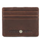 Men's Genuine Leather Wallet Money Clip RFID Anti-theft Brush Magic Multi-functional Fashion