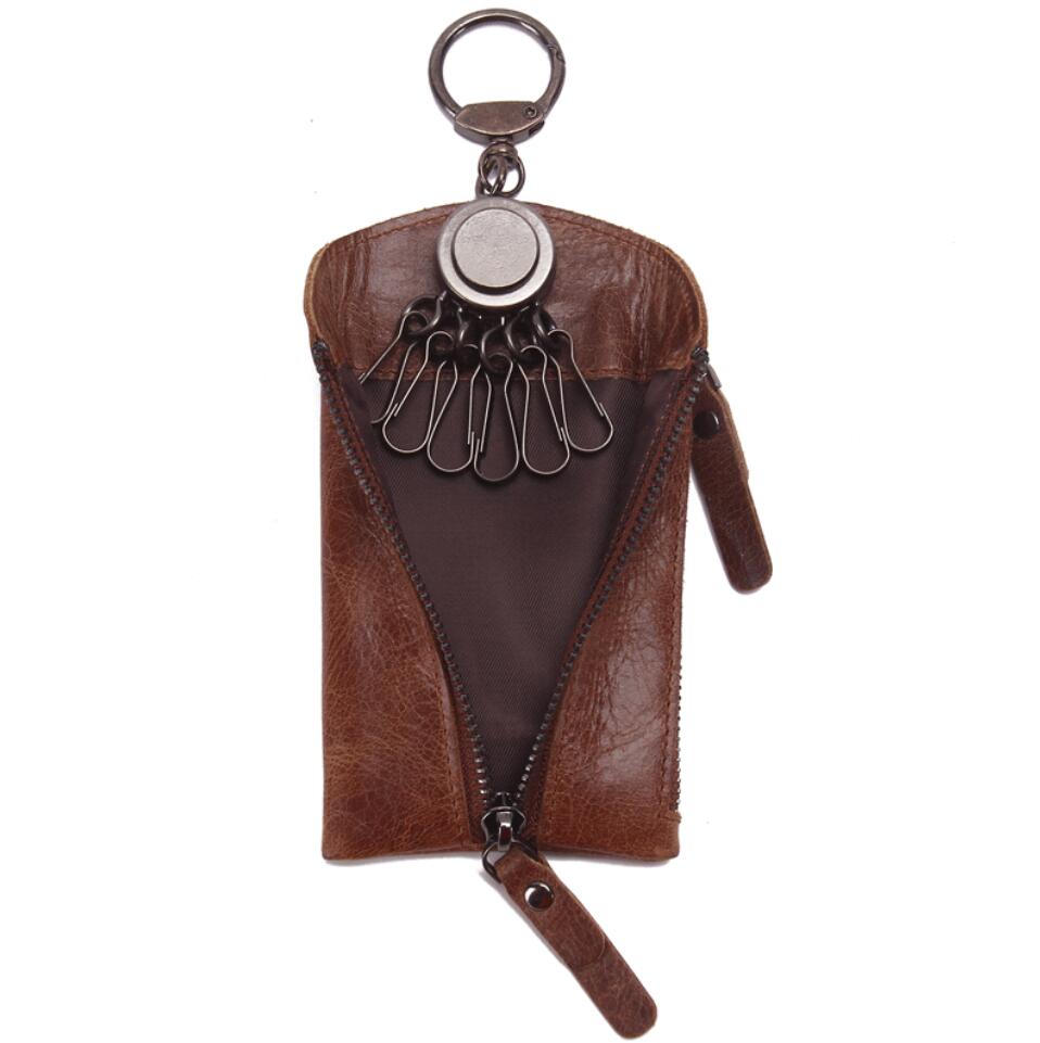 Men's Genuine Leather Keychains Fashionable Casual Retro Classical