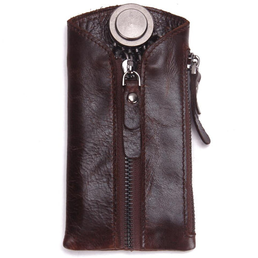 Men's Genuine Leather Keychains Fashionable Casual Retro Classical