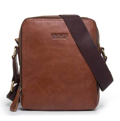 Men's Genuine Leather Handbag Tablet Bag Outdoor Recreation