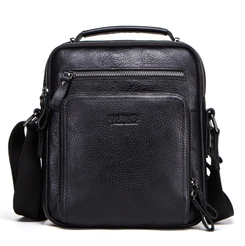 Men's Genuine Leather Handbag Tablet Bag Multifunctional Foreign Trade Trend