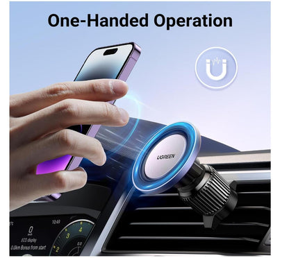 Magnetic Phone Holder Car Mount Dashboard Windshield Air Vent 3-in-1