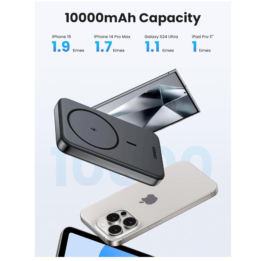 Magnetic Power Bank 10000mAh Charger PD 20W Magsafe Battery