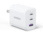 Max Power 65W USB-C Charger Adapter 3-Port Foldable