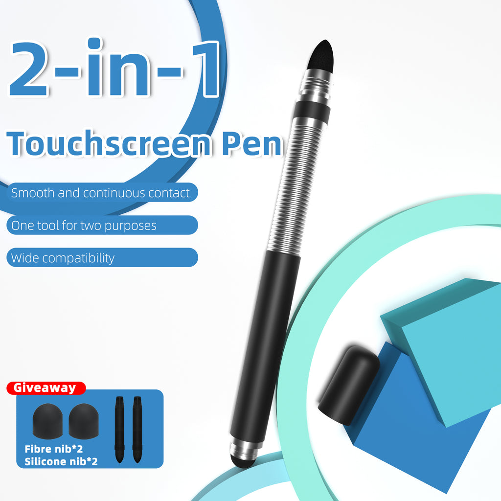Ultramarine Technology Metal Grip 2-in-1 Capacitive Stylus Pen iPad Android Samsung Touch Screen 
