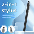 Ultramarine Technology Metal Universal iPhone iPad Samsung  2-in-1 Capacitive Stylus Pen Black Color