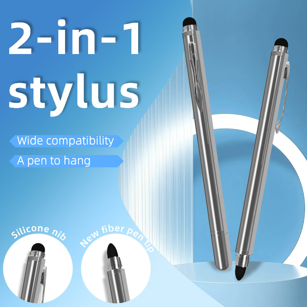 Ultramarine Technology Metal Universal iPhone iPad Samsung  2-in-1 Capacitive Stylus Pen Two Tips