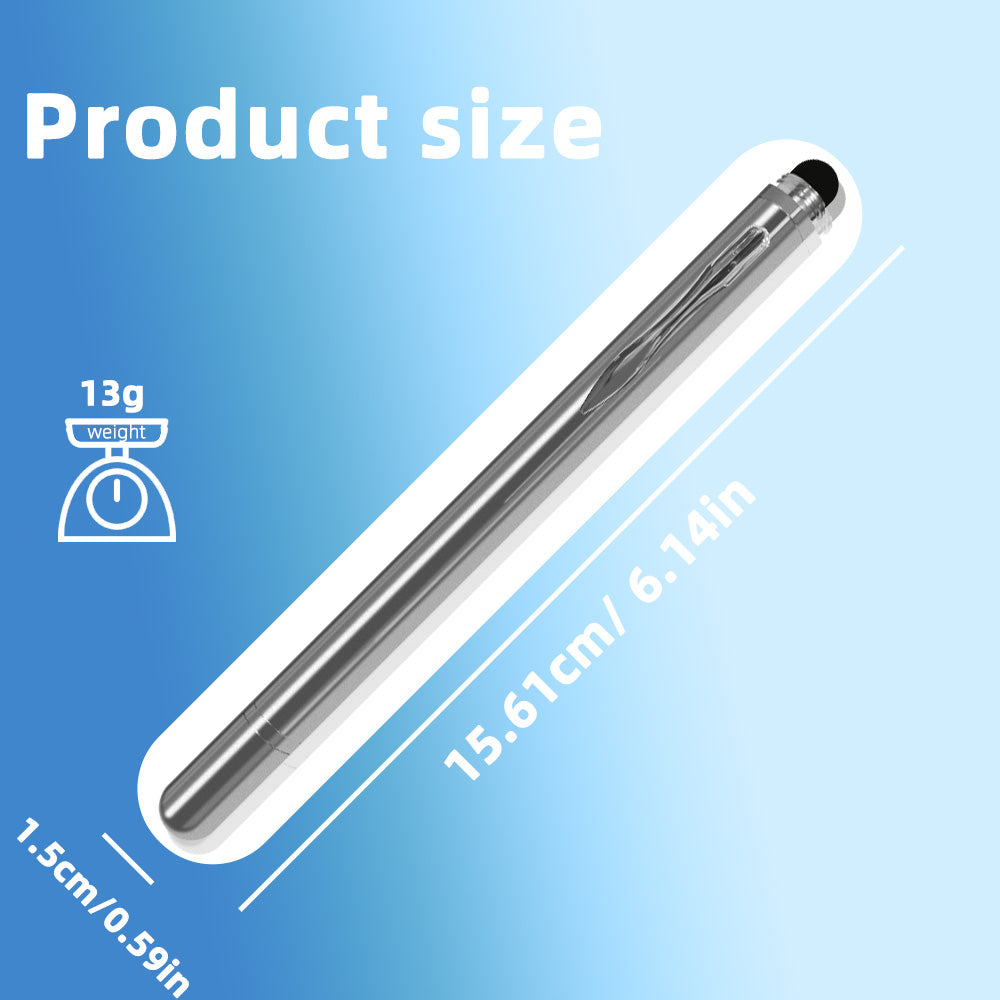 Ultramarine Technology Metal Universal iPhone iPad Samsung  2-in-1 Capacitive Stylus Pen Long 15.6CM