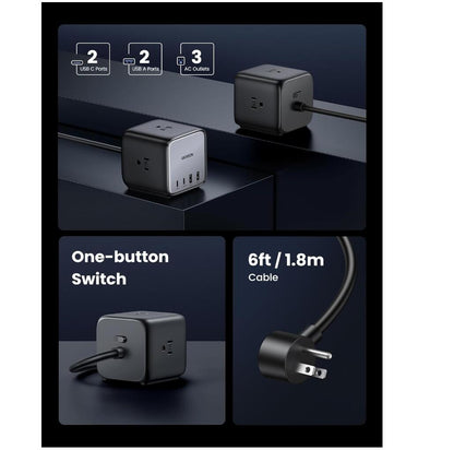 Nexode Charging Station 7-in-1 65W High-Speed GaN Charger Strip