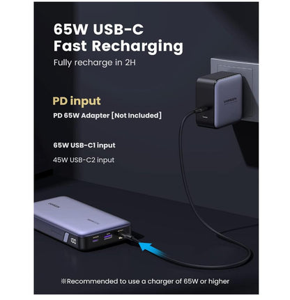 Nexode PD Fast Charger 25000mAh 145W Power Bank 3-Port