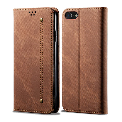 Retro Demin Wallet Leather Apple iPhone 6 Case Frosted TPU Shell