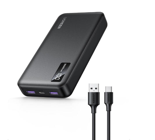 PD 3.0 Fast Charger Power Bank 20000mAh 22.5W Portable 3-Port