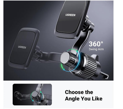 Phone Car Holder Magnetic Mount Never Blocking Air Vent Clip