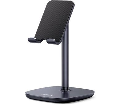 Phone Stand Desk Adjustable Holder Weighted Base Secure